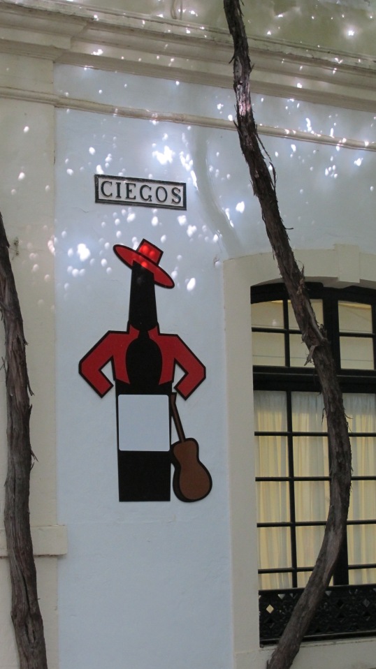 Ciegos, one of the streets  in Tio Pepe's winery in Jerez