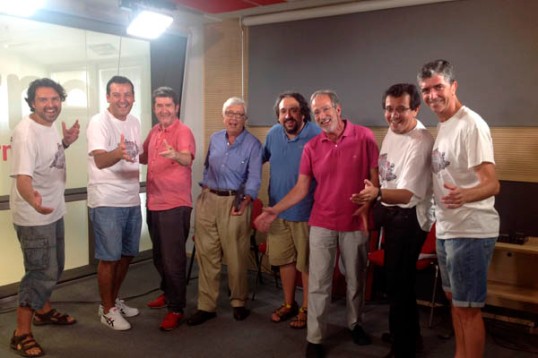Aftershave Quartet con Carlos Santos, Luis Figuerola Ferreti, el tenor José Manuel Zapata y Fernando Palacios